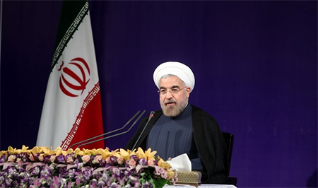 presidente irani Hassan Ruhani Teherán inaugura la 28 Conferencia Internacional de Unidad Islámica
